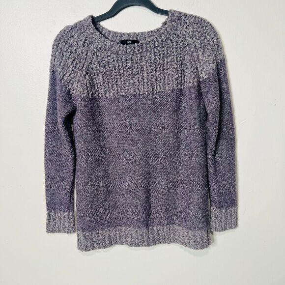 Fate Purple Gray Boucle Sweater Sz Small - Picture 1 of 7
